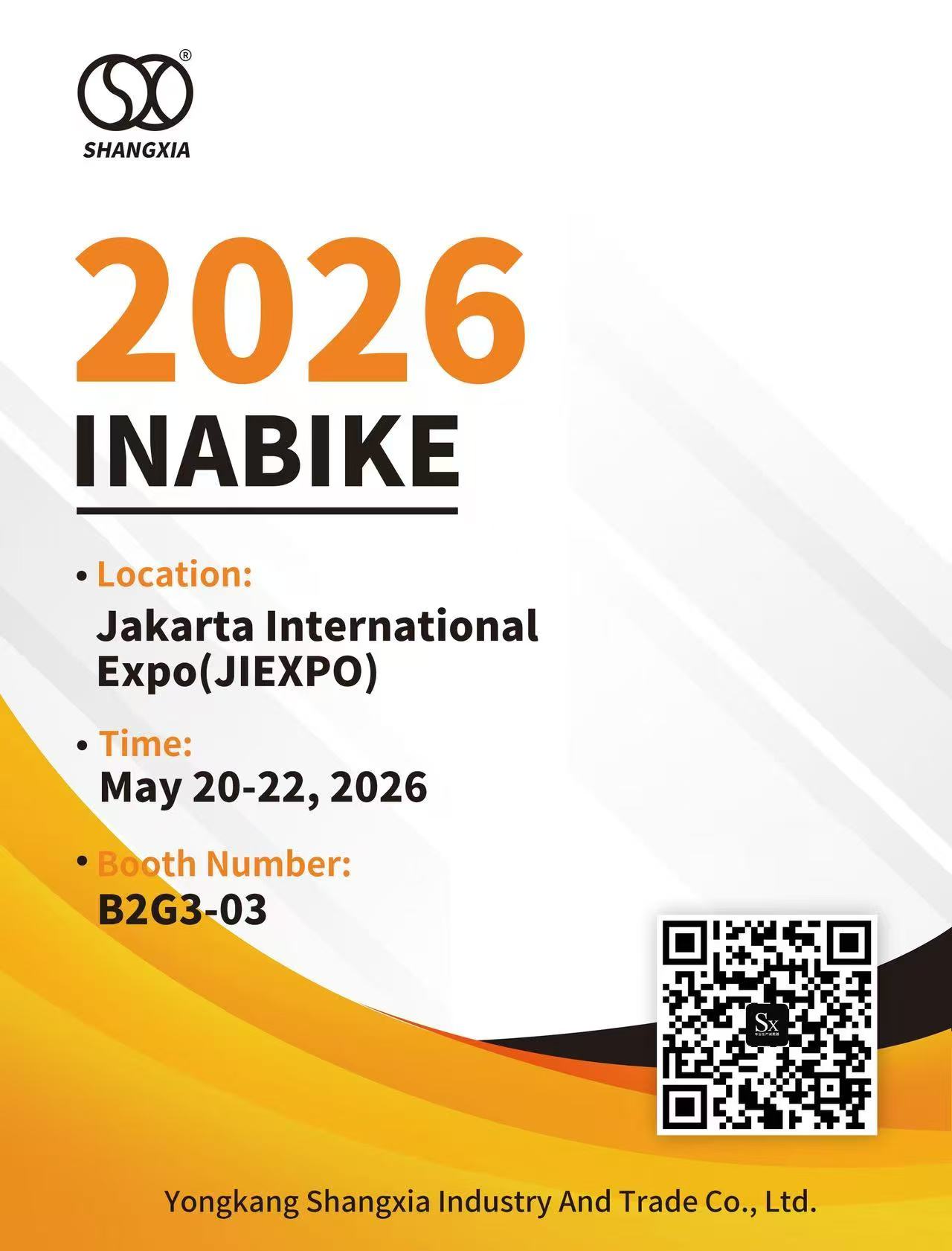 2026 Inabike Exhibition，Parating na ang SXJZ Motorcycle Shock Absorber!