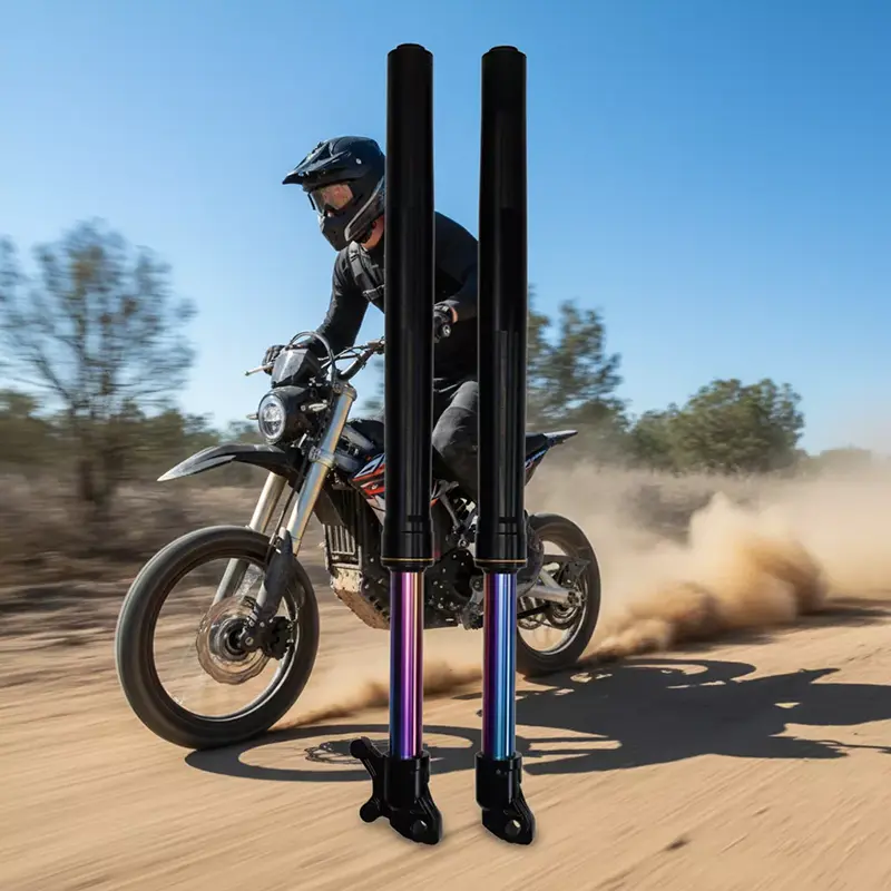 Kulay ng Rainbow Custom Inverted Front fork Motorcycle Shock Absorber